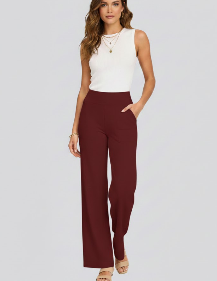 Sophie Wallace | High-Waisted Wide-Leg Trousers For Women