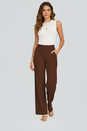 Sophie Wallace | High-Waisted Wide-Leg Trousers For Women