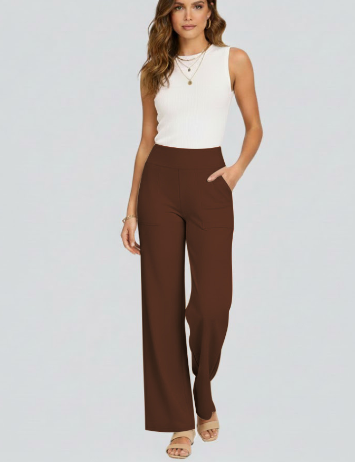 Sophie Wallace | High-Waisted Wide-Leg Trousers For Women