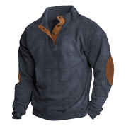 Lachlan Bennett | Corduroy Quarter-Button Sweatshirt For Men