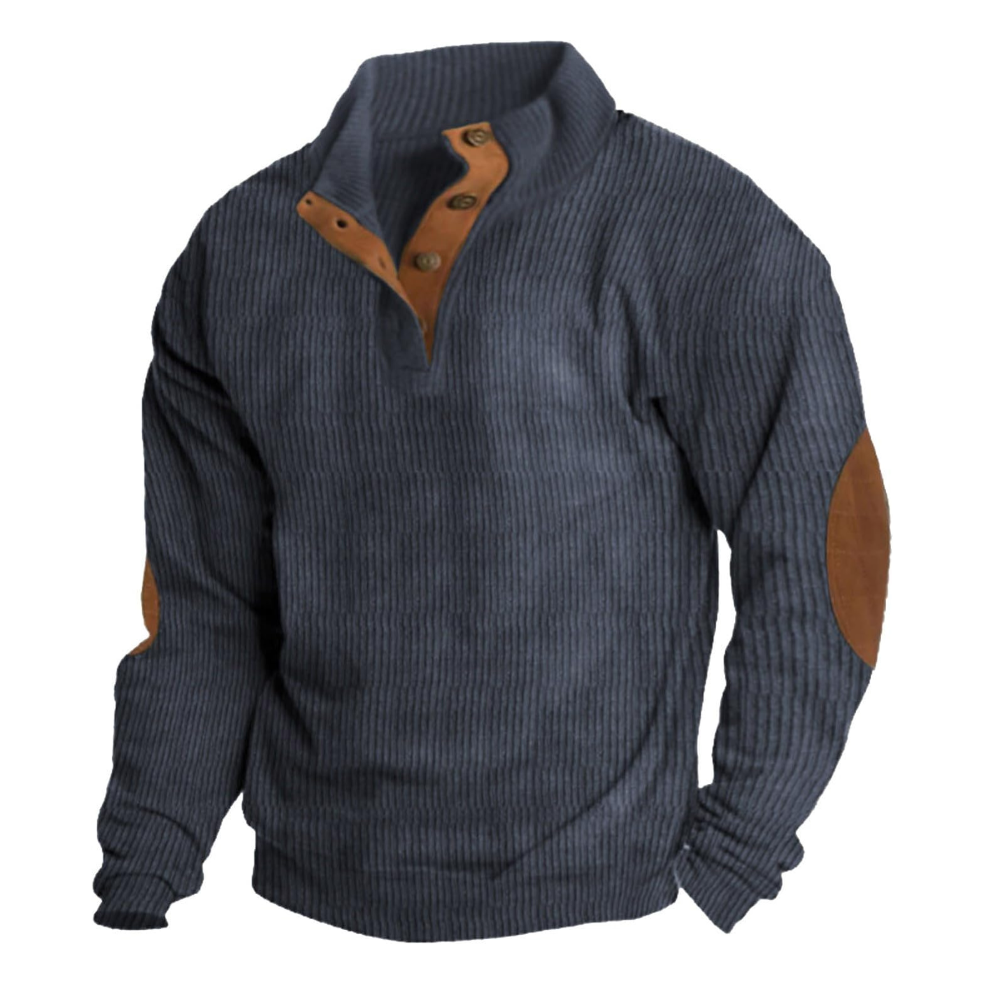Lachlan Bennett | Corduroy Quarter-Button Sweatshirt For Men