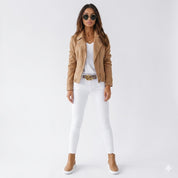 Amélie Laurent | Tailored Cropped Blazer Jacket For Women