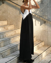 Rosalind Hawke | Maxi Dress With Colorblock V-Neck For Women