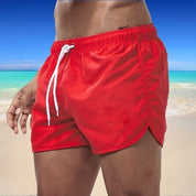 Fausto Corcombe | Black Quick-Dry Swim Shorts For Men