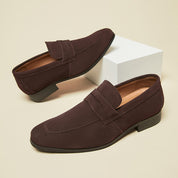 Toby Sullivan | Suede Penny Loafers For Men