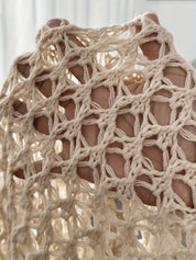 Ivy Thornton | Open Knit Cardigan With Drape Detail For Women