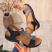 Miranda Foxwell | Woven T-Strap Sandals For Women