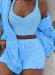 Zita Brayham | Fluffy 3-Piece Lounge Set For Women