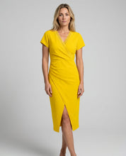 Elise Calloway | Wrap Midi Dress Navy For Women