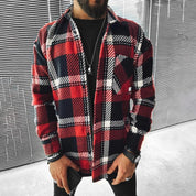 Renato Oakbrook | Checked Flap Pocket Overshirt For Men