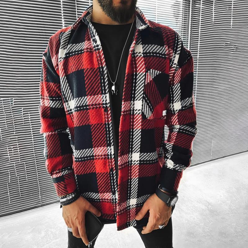 Renato Oakbrook | Checked Flap Pocket Overshirt For Men