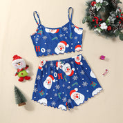 Sugar Plum | Green Gingerbread Print Christmas Pyjamas For Women