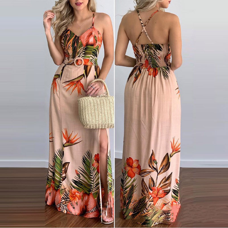 Georgia Blackwood | Floral Halter Races Dress For Women