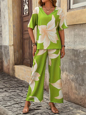 Amelia Thorncliffe | Floral Two-Piece Set For Women