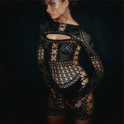 Lily Wilson | Sheer Hollow-Out Jumpsuit For Women