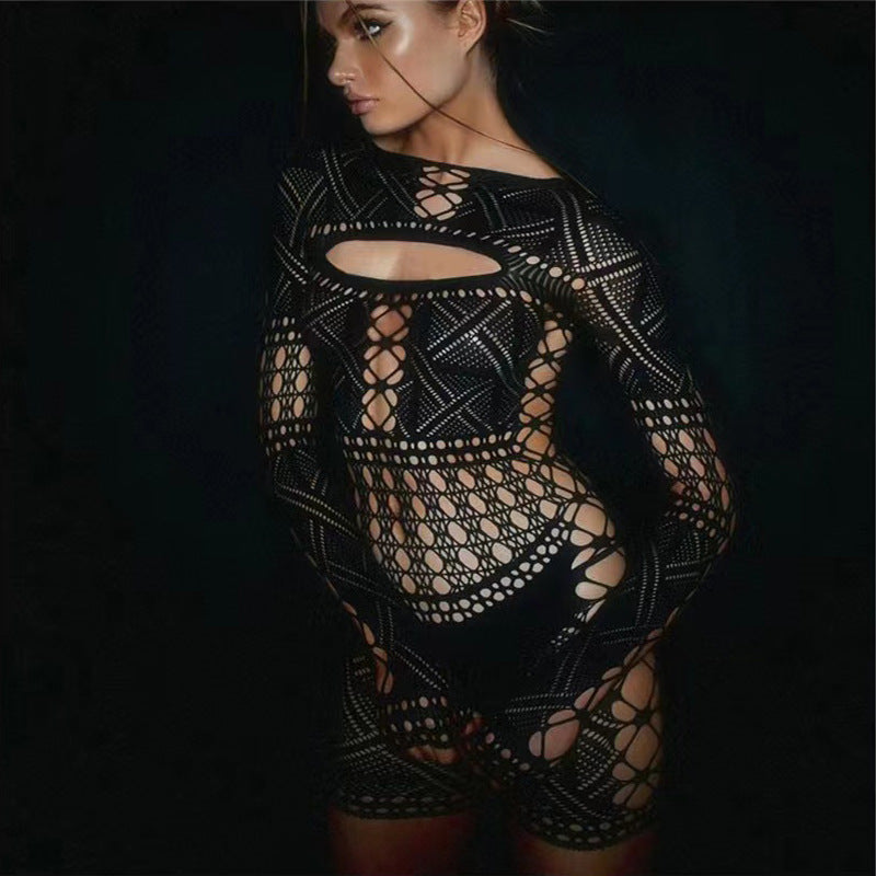 Lily Wilson | Sheer Hollow-Out Jumpsuit For Women
