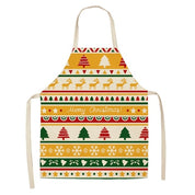 Chestnut | Red Tartan Script Print Christmas Apron Unisex