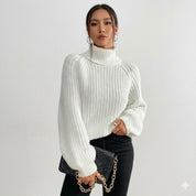 Aurora Bellini | Chunky Knit Turtleneck Sweater For Women