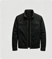 Aldo Cranworth | Olive Zip-Up Workwear Jacket For Men
