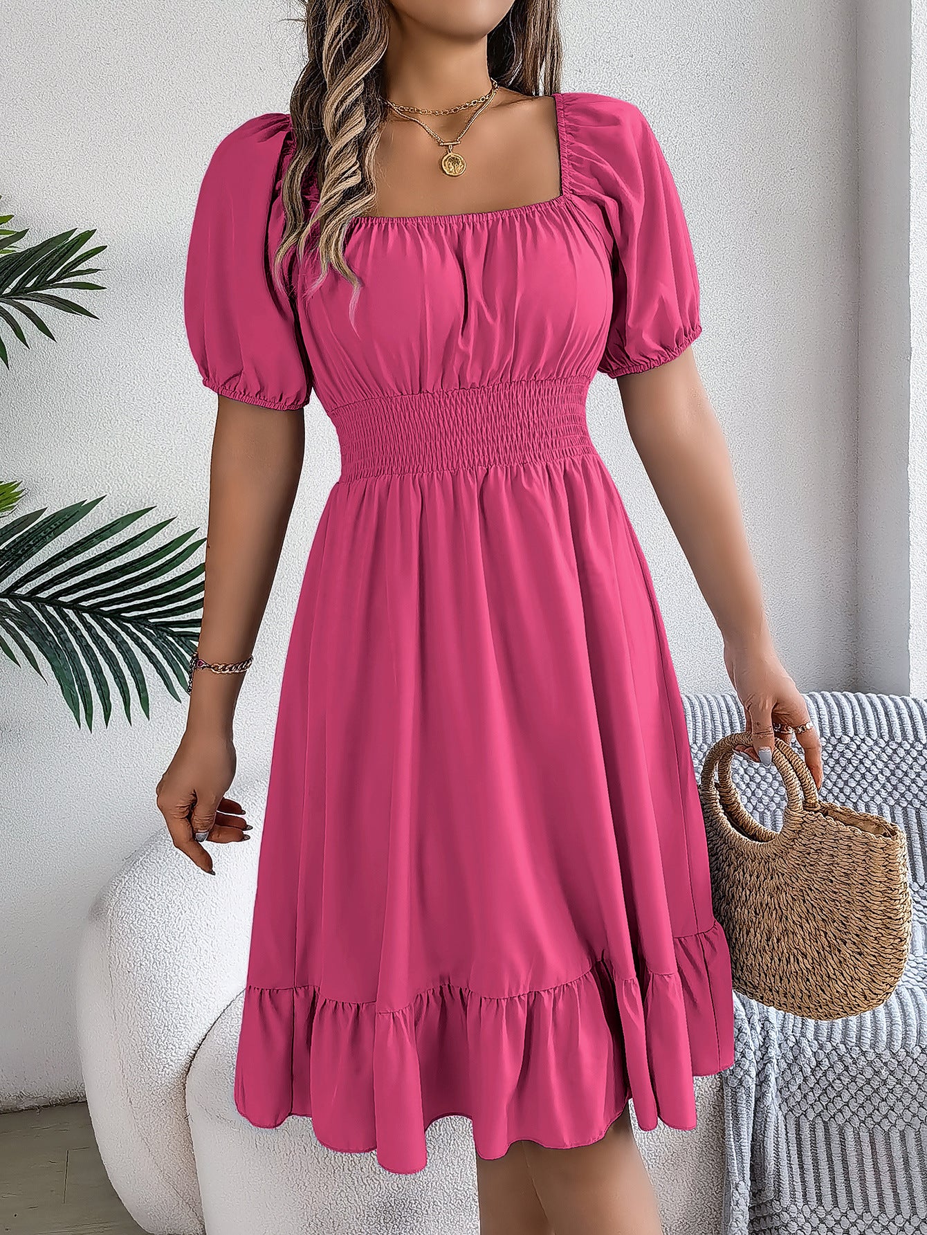 Freya Bennett | Ruffled A-Line Midi Dress For Women
