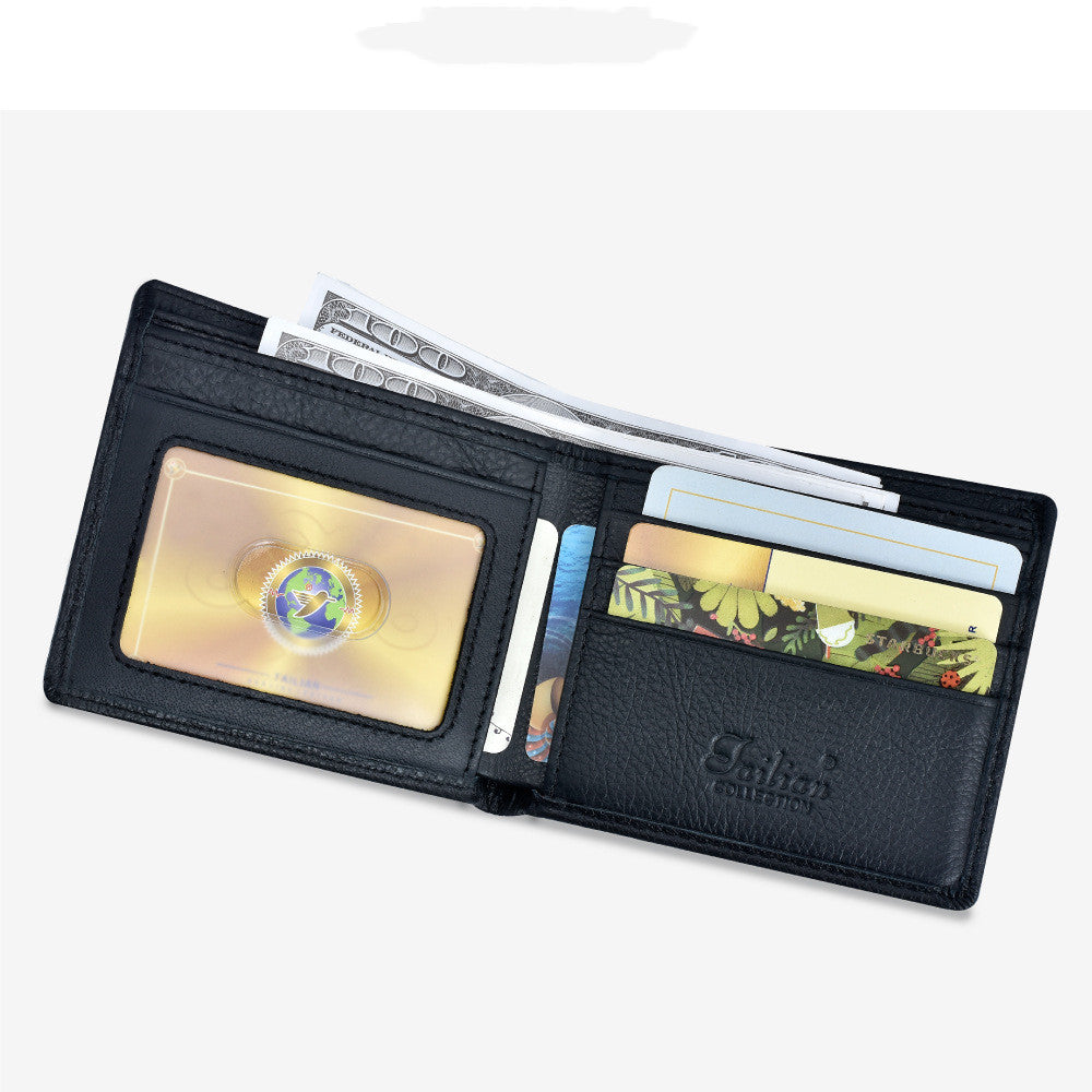 Cowhide Leather Card Wallet