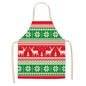 Yule Tide | Red Tartan Reindeer Print Christmas Apron Unisex