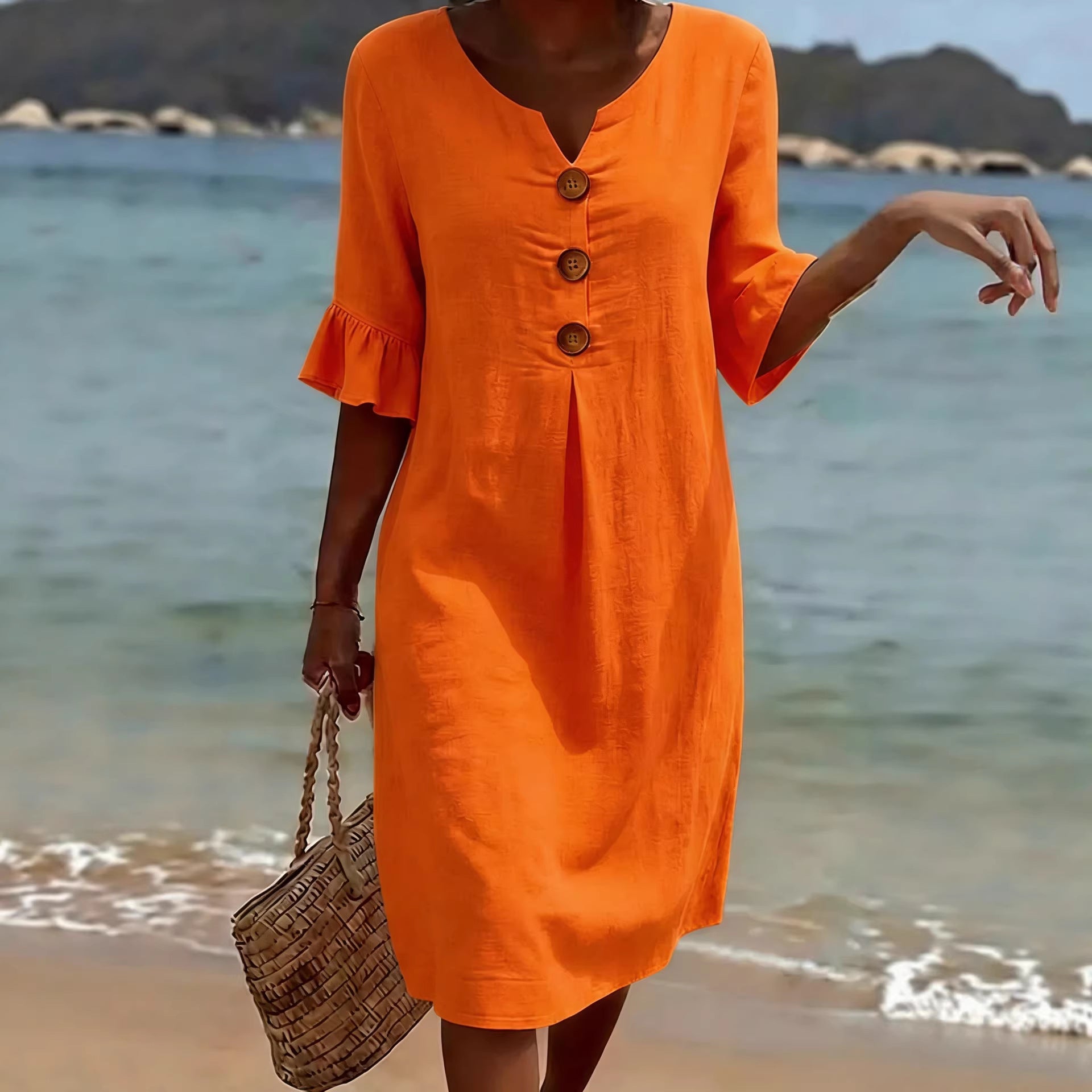 Beatrice Holloway | Relaxed Cotton Mini Dress For Women