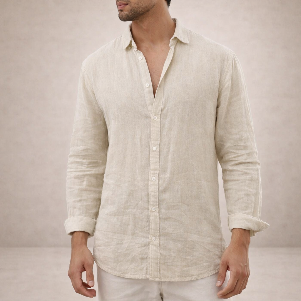 Ethan Bennett | Linen Button-Down Shirt For Men