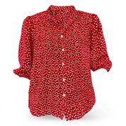 Ella Whitfield | Polka Dot Button Blouse With Flutter Sleeves For Women