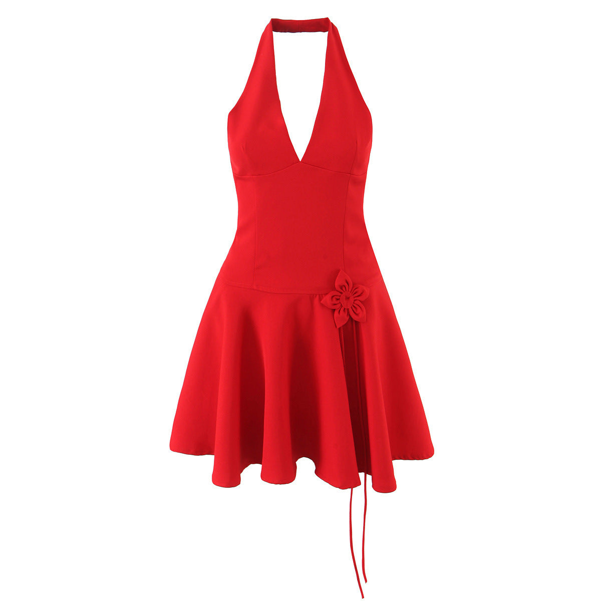 Phoebe Turner | Polka Dot Halter Mini Dress For Women