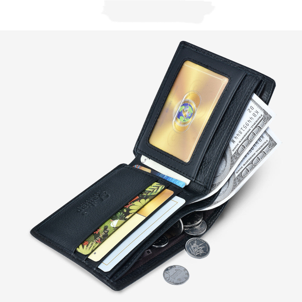 Cowhide Leather Card Wallet