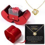 Matilda Cross | Preserved Rose Jewellery Box With Necklace For Women