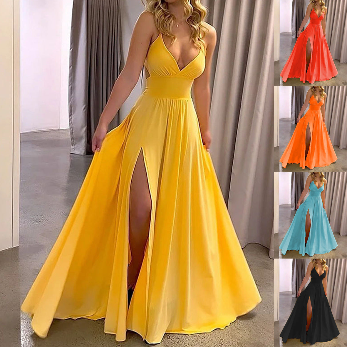 Isabelle Cooper | High-Slit Maxi Dress For Women