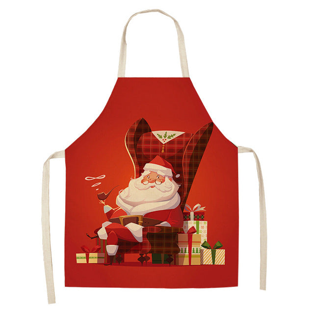 Merry Match | Red Santa Hat Christmas Apron Unisex