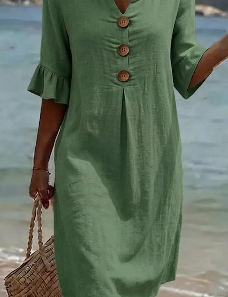 Beatrice Holloway | Relaxed Cotton Mini Dress For Women