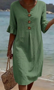 Beatrice Holloway | Relaxed Cotton Mini Dress For Women