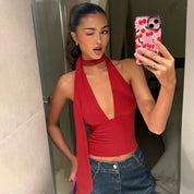 Scarlett Sheridan | Satin Halter Top For Women