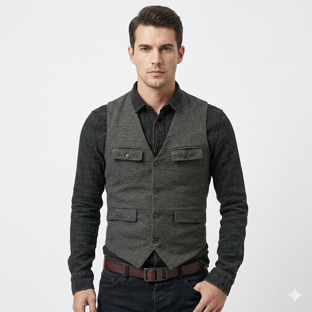 Nathaniel Brooks | Vintage Tailored Vest For Men