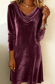 Ruby Thompson | Velvet Midi Cocktail Races Dress For Women