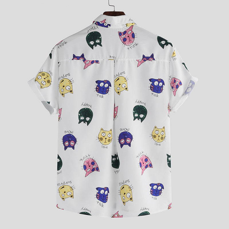 Callum Stewart | Printed Short Sleeve Shirt For Men