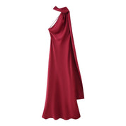 Georgia Mitchell | Satin Halter Maxi Dress For Women