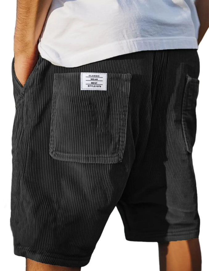 Callan Ridgeway | Corduroy Multi-Pocket Shorts For Men