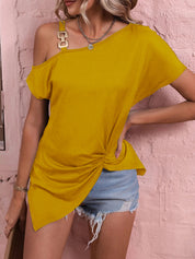 Chloe Bennett | Off-Shoulder Asymmetric Top For Women