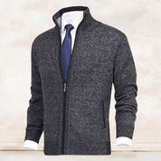 Gabriel Romano | Executive Knit Zip Cardigan For Men