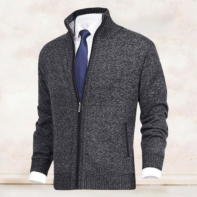 Gabriel Romano | Executive Knit Zip Cardigan For Men