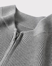 Matteo Bellini | Ribbed Zip Cardigan with Refined Comfort For Men