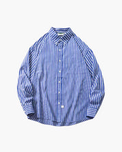Alessio Moretti | Striped Cotton Relaxed Shirt with Modern Tailoring For Men