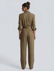 Sienna Whitmore | Tailored Check Jumpsuit For Women