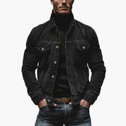 Ethan Calloway | Textured Button Jacket For Men