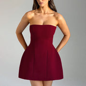 Ludovica Pellmore | Strapless Bustier A-Line Mini Dress For Women
